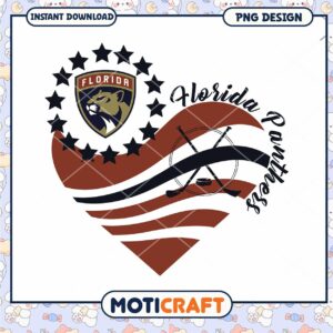 Florida Panthers Heart Design for Hockey Fans PNG Florida Panthers Heart Design for Hockey Fans PNG