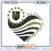 Las Vegas Golden Knights Heart PNG Design Download