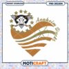 Anaheim Ducks Heart Design PNG Instant Download