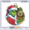 Grinch Santa PNG Design for Christmas and Bitcoin