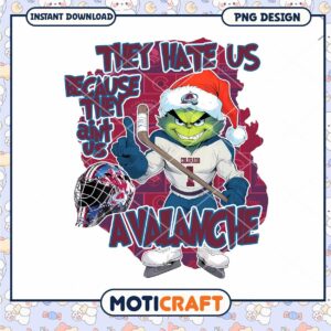 Colorado Avalanche Grinch PNG Design Download Joy