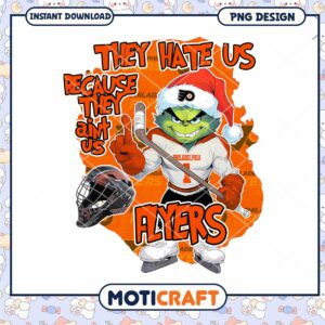 Philadelphia Flyers Grinch PNG Design for Download