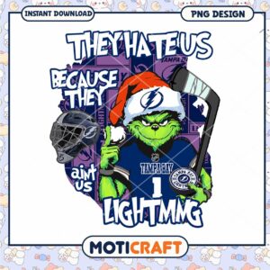 Tampa Bay Lighting Grinch Hockey PNG Design Download