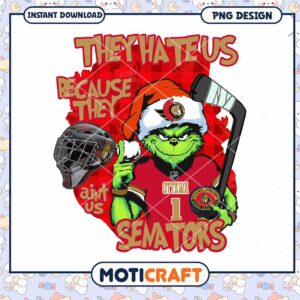 Grinch Ottawa Senators Fun PNG Design Download