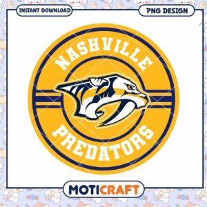 Nashville Predators PNG Design Instant Download Art