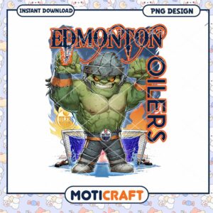 Edmonton Oilers Hulk PNG Sublimation