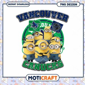 Minions Vancouver Canucks PNG Sublimation