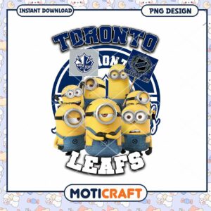 Minions Toronto Maple Leafs PNG Design