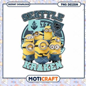 Minions Seattle Kraken PNG Design