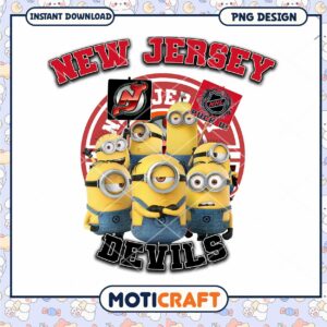 Minions NJ Devils PNG Sublimation Minions NJ Devils PNG Sublimation