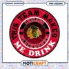 Chicago Blackhawks PNG Drink Design