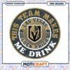 Vegas Golden Knights PNG Drink Design