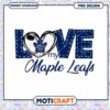 Toronto Maple Leafs Love PNG Design