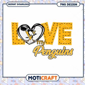 Love My Penguins PNG Design Love My Penguins PNG Design