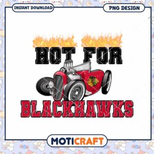 Hot For Blackhawks PNG Design
