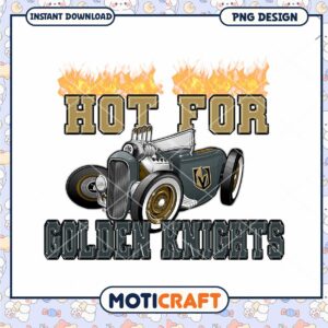 Hot for Golden Knights PNG Design