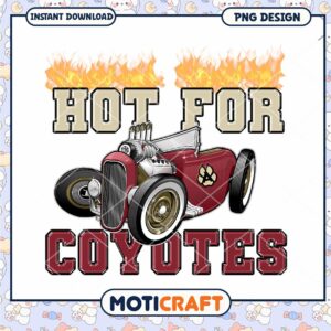 Hot Rod Coyotes PNG Design Hot Rod Coyotes PNG Design