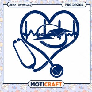 Heart Stethoscope EKG PNG Design