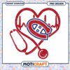 Montreal Canadiens Heartbeat PNG Design