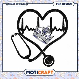 Queen Nurse Heart Stethoscope PNG