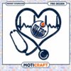 Edmonton Oilers Heartbeat PNG Design