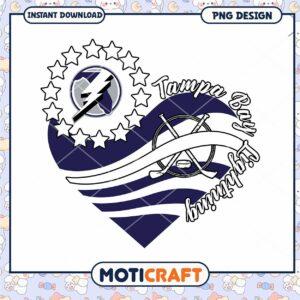 Tampa Bay Lightning Hockey Heart PNG