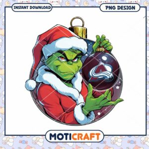 Grinch Christmas Ornament PNG Sublimation
