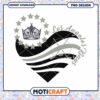 Los Angeles Kings Heart PNG Design