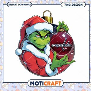 Grinch Capitals Christmas Ornament PNG Grinch Capitals Christmas Ornament PNG