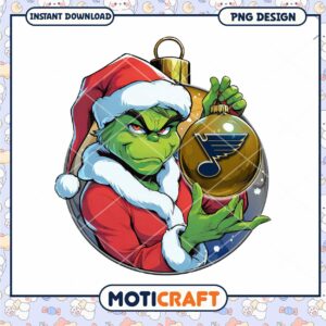 Grinch Blues Christmas Ornament PNG Grinch Blues Christmas Ornament PNG