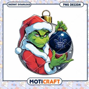 Grinch Toronto Maple Leafs Ornament PNG Grinch Toronto Maple Leafs Ornament PNG