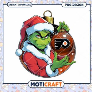 Grinch Philadelphia Flyers PNG Ornament Grinch Philadelphia Flyers PNG Ornament