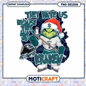 Grinch Kraken Hockey PNG Sublimation
