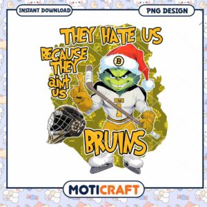 Grinch Boston Bruins PNG Design