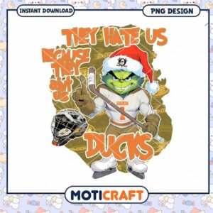 Grinch Anaheim Ducks Hockey PNG