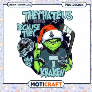 Grinch Seattle Kraken PNG Sublimation