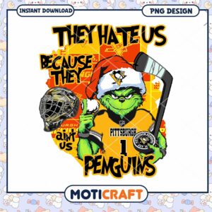 Grinch Pittsburgh Penguins PNG Sublimation