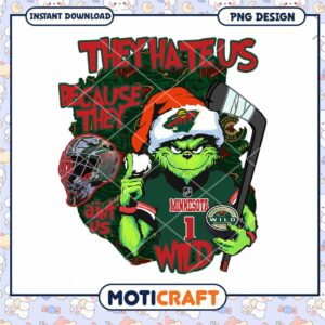 Grinch Minnesota Wild Hockey PNG