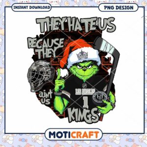 Grinch LA Kings Hockey PNG Sublimation