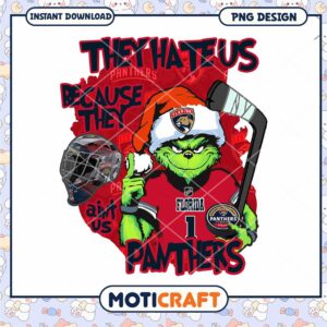 Grinch Florida Panthers PNG Sublimation
