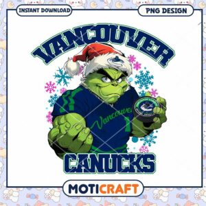 Grinch Vancouver Canucks Christmas PNG