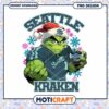 Grinch Seattle Kraken Christmas PNG 2 Grinch Seattle Kraken Christmas PNG