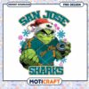 Grinch San Jose Sharks PNG Sublimation 2 Grinch San Jose Sharks PNG Sublimation