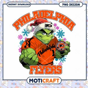 Grinch Philadelphia Flyers PNG Sublimation