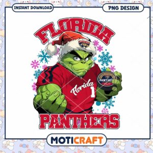 Grinch Florida Panthers Christmas PNG Grinch Florida Panthers Christmas PNG