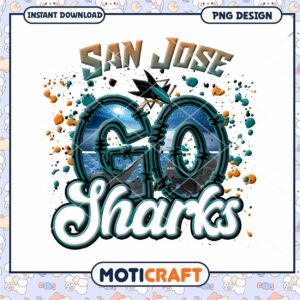 San Jose Sharks PNG Sublimation Design