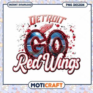 Detroit Red Wings Go PNG Sublimation