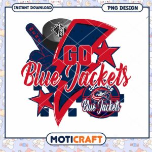 Columbus Blue Jackets PNG Sublimation