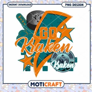Seattle Kraken PNG Sublimation Design