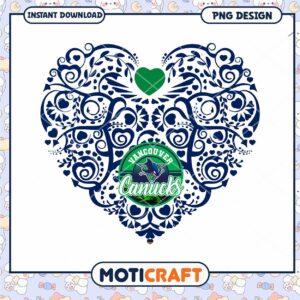 Vancouver Canucks Heart PNG Design
